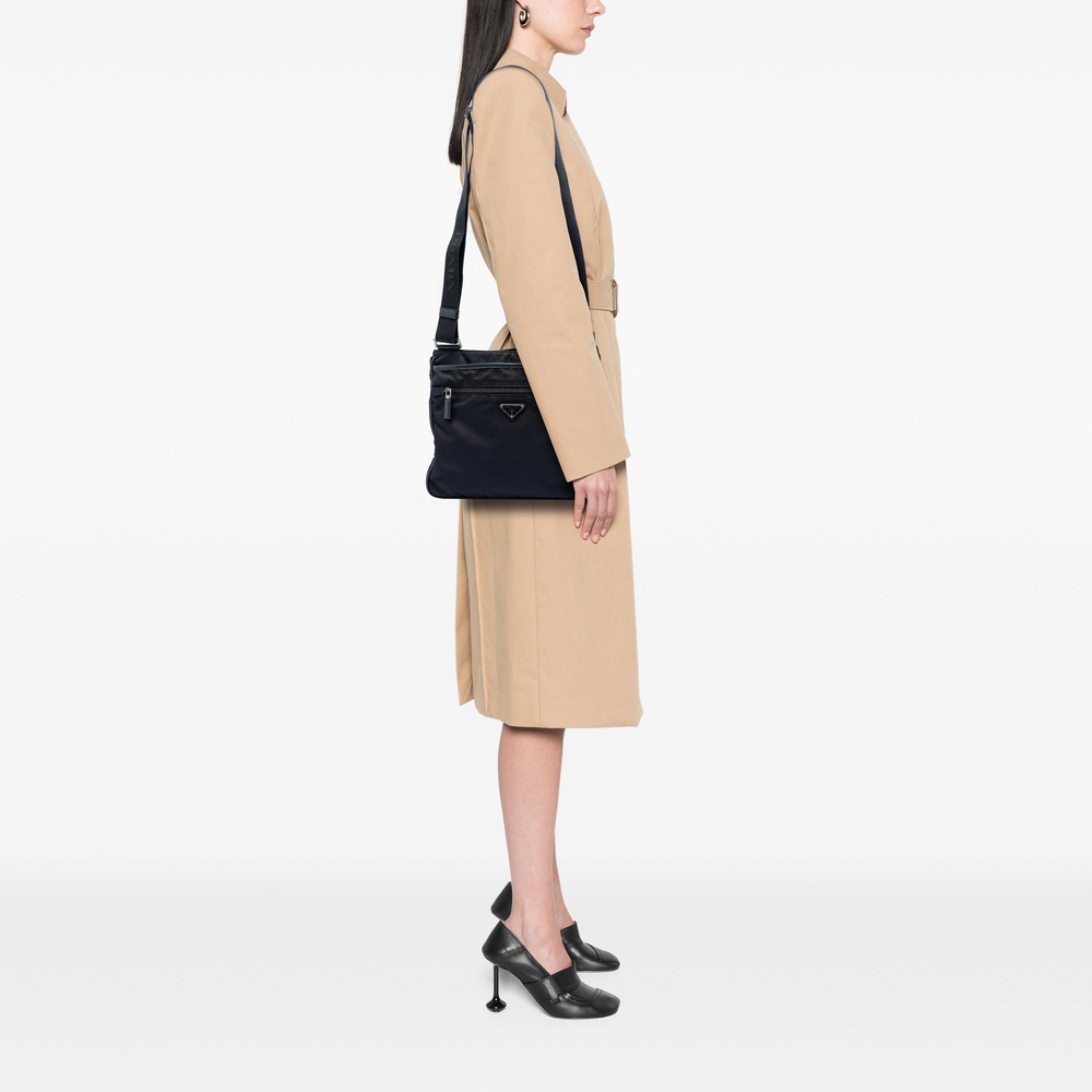 Pre-Loved Prada Saffiano Trimmed Tessuto Zip Top Crossbody - Picture 7 of 7